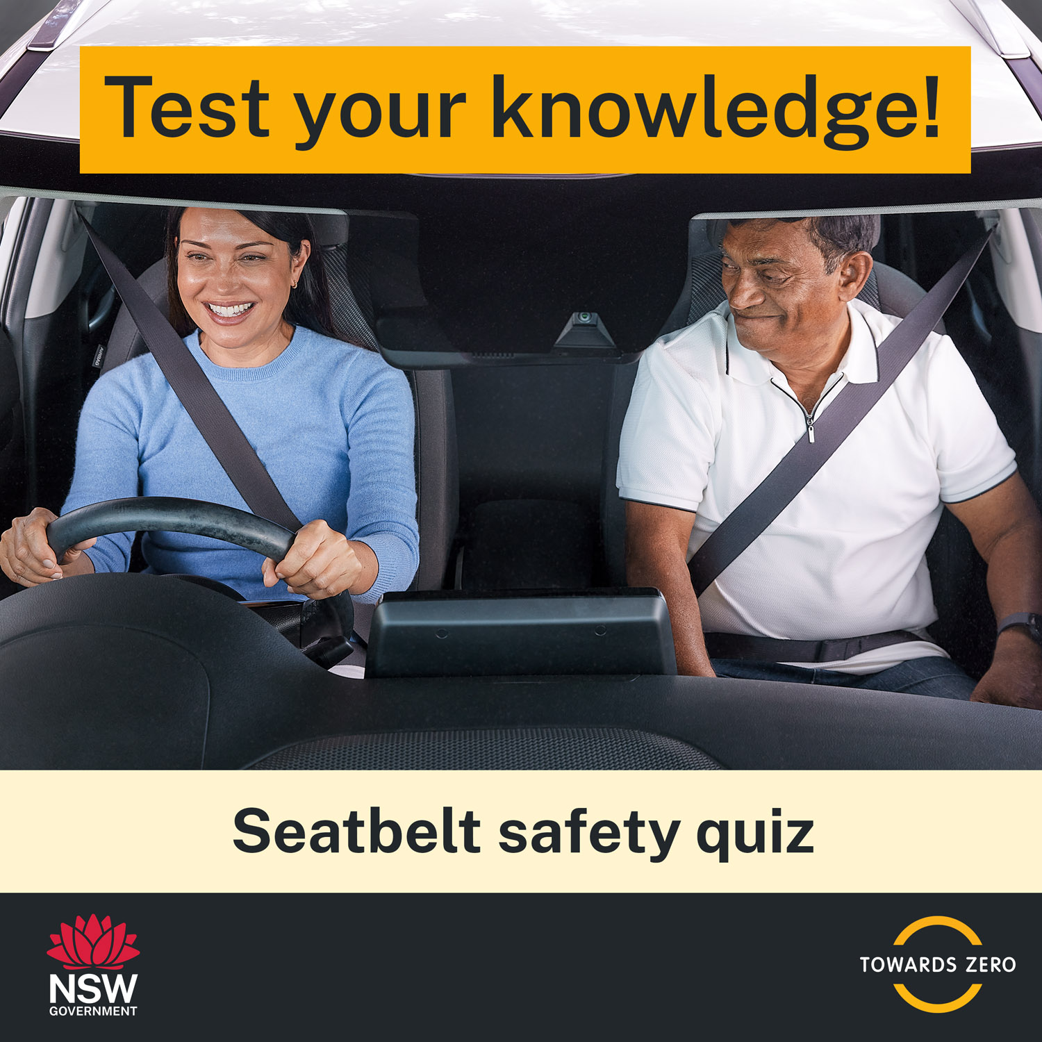 Seatbelt safety quiz